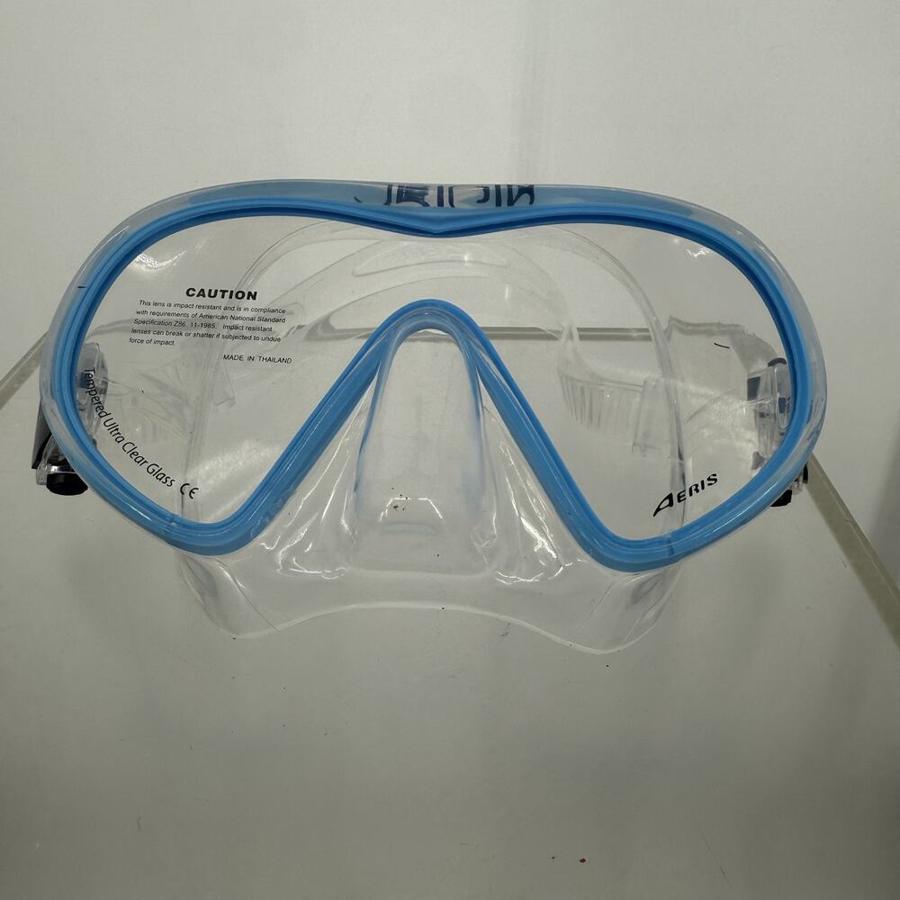 NEW Aeris Origin Scuba Diving Mask – Blue – Tempered Glass – Low Volume